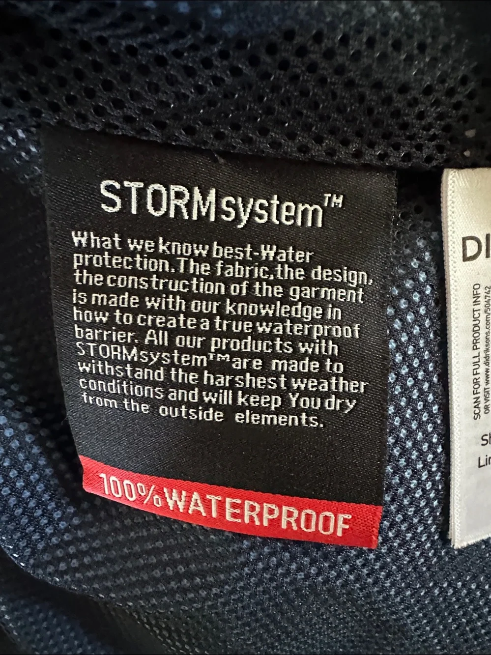 DIDRICKSONS WATERPROOF STORM SYSTEM RAIN JACKET KIDS BOYS 140 SWEDEN 140